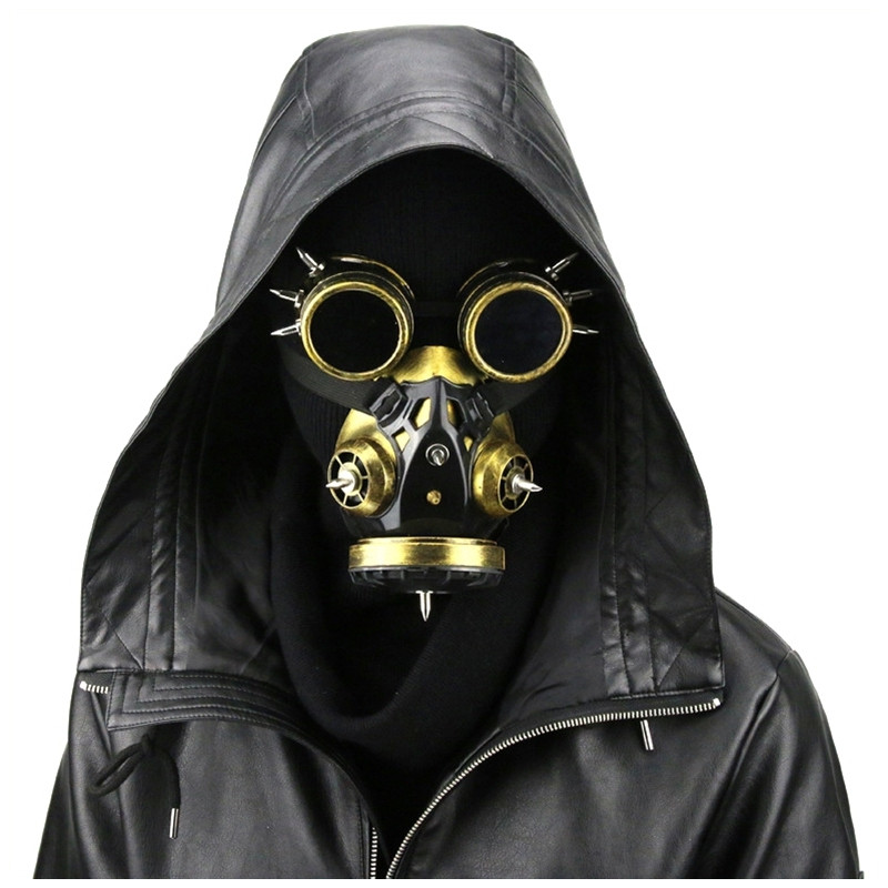 KinkHarness Masque et lunettes Splice Gold
